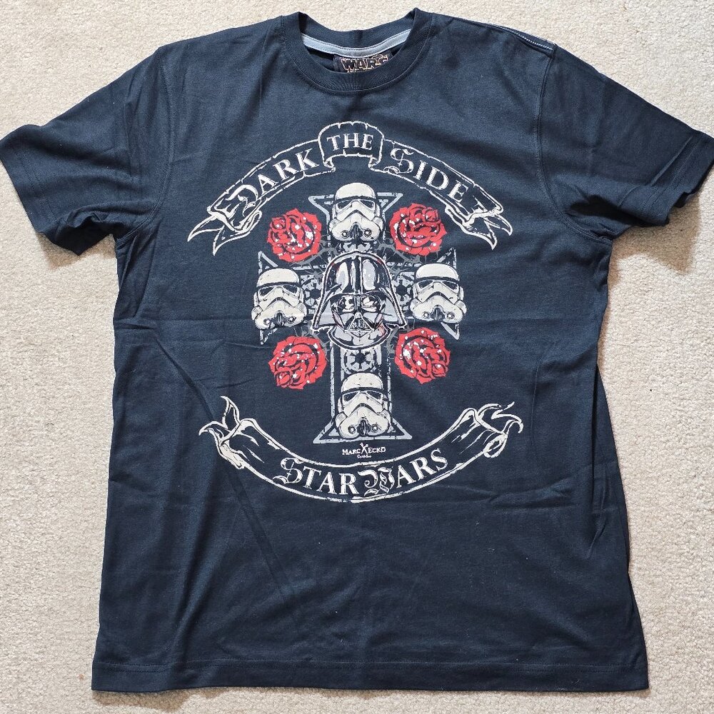 Marc Ecko Cut & Sew Star Wars Vader Rock Tee Guns & Roses GNR M NWT Men's Shirt